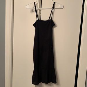 Size 10 black midi dress from Nastygal